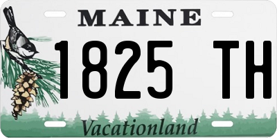 ME license plate 1825TH