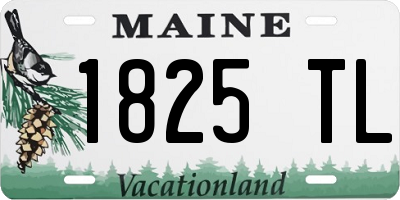ME license plate 1825TL