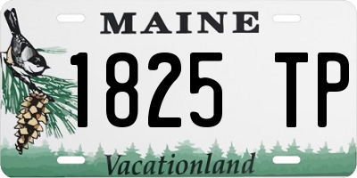 ME license plate 1825TP