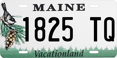 ME license plate 1825TQ
