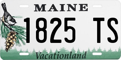 ME license plate 1825TS