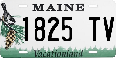 ME license plate 1825TV