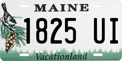 ME license plate 1825UI