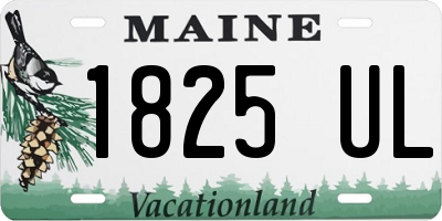 ME license plate 1825UL