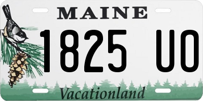 ME license plate 1825UO