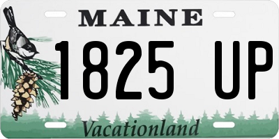 ME license plate 1825UP