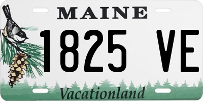 ME license plate 1825VE