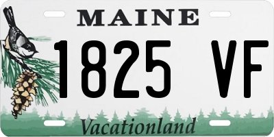 ME license plate 1825VF