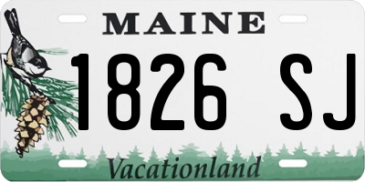 ME license plate 1826SJ