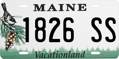 ME license plate 1826SS