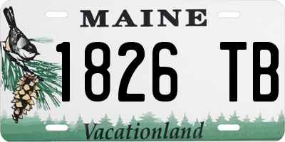ME license plate 1826TB