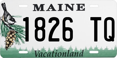 ME license plate 1826TQ