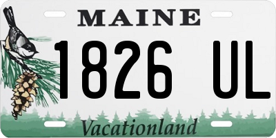 ME license plate 1826UL