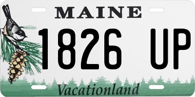 ME license plate 1826UP