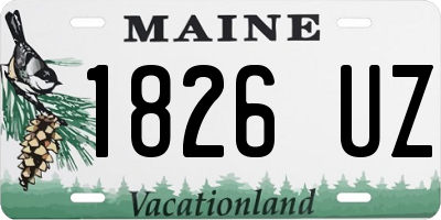 ME license plate 1826UZ