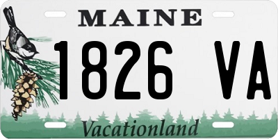 ME license plate 1826VA