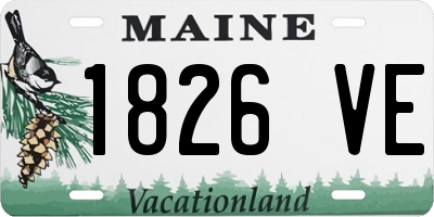 ME license plate 1826VE