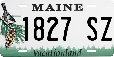 ME license plate 1827SZ