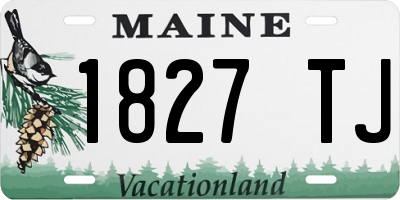 ME license plate 1827TJ