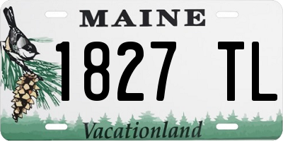 ME license plate 1827TL