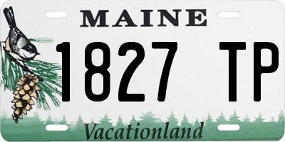 ME license plate 1827TP