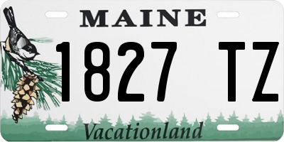 ME license plate 1827TZ