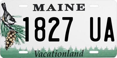 ME license plate 1827UA