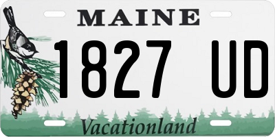 ME license plate 1827UD