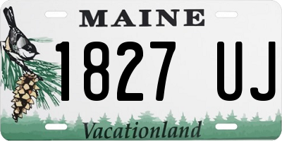ME license plate 1827UJ