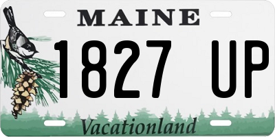 ME license plate 1827UP