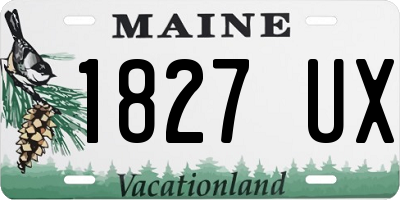 ME license plate 1827UX