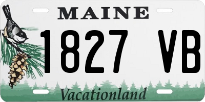 ME license plate 1827VB