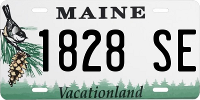 ME license plate 1828SE