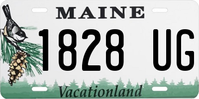 ME license plate 1828UG