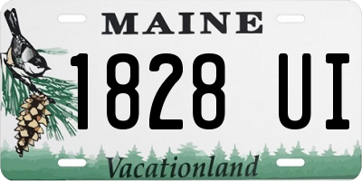 ME license plate 1828UI