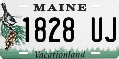ME license plate 1828UJ