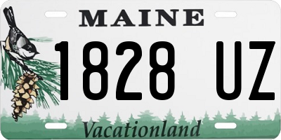 ME license plate 1828UZ