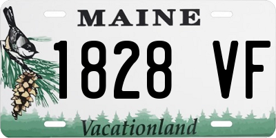 ME license plate 1828VF