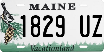 ME license plate 1829UZ