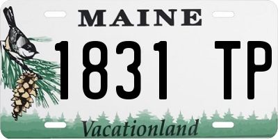 ME license plate 1831TP