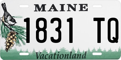 ME license plate 1831TQ