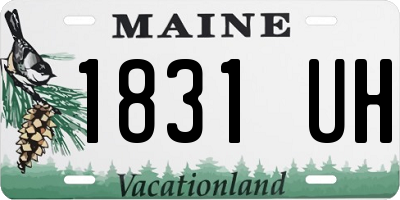 ME license plate 1831UH