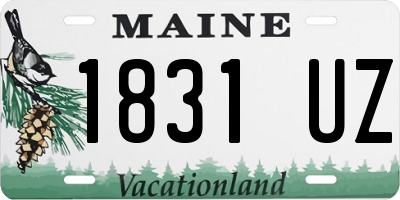 ME license plate 1831UZ