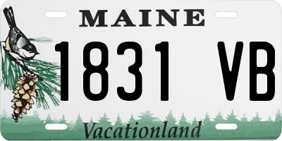 ME license plate 1831VB