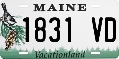 ME license plate 1831VD