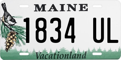 ME license plate 1834UL