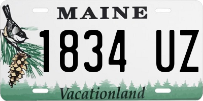 ME license plate 1834UZ