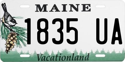 ME license plate 1835UA