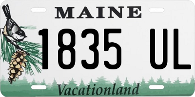 ME license plate 1835UL