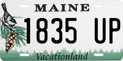 ME license plate 1835UP
